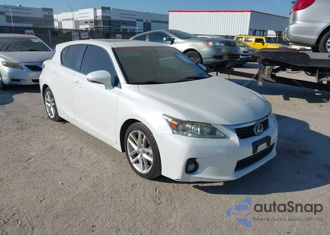 2013 Lexus Ct 200H из США, поврежденный, VIN JTHKD5BH1D2157218